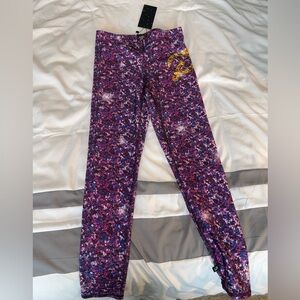 Terez and Peloton Multicolor Galaxy Leggings